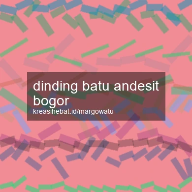 Dinding Batu Andesit Bogor