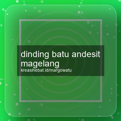 Dinding Batu Andesit Magelang