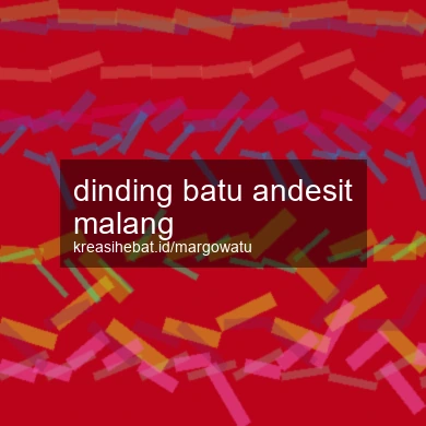 Dinding Batu Andesit Malang