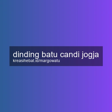 Dinding Batu Candi Jogja
