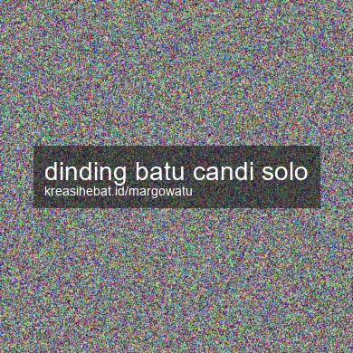 Dinding Batu Candi Solo