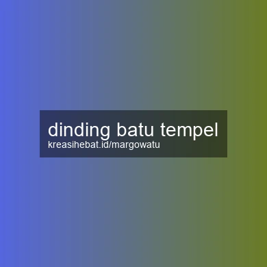 Dinding Batu Tempel