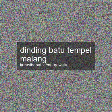 Dinding Batu Tempel Malang