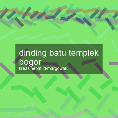 Dinding Batu Templek Bogor