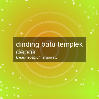 Dinding Batu Templek Depok