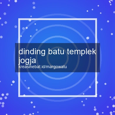 Dinding Batu Templek Jogja