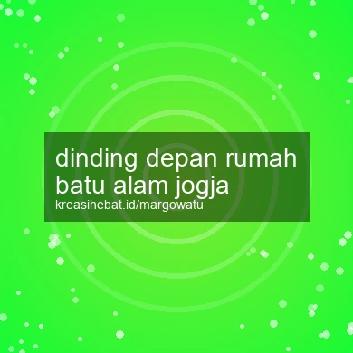 Dinding Depan Rumah Batu Alam Jogja