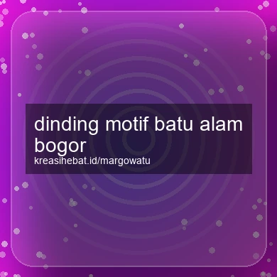 Dinding Motif Batu Alam Bogor