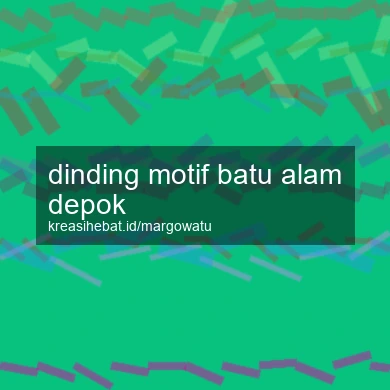 Dinding Motif Batu Alam Depok