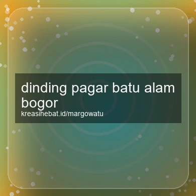 Dinding Pagar Batu Alam Bogor