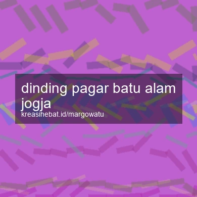 Dinding Pagar Batu Alam Jogja