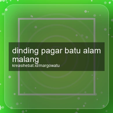 Dinding Pagar Batu Alam Malang