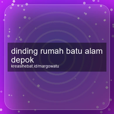 Dinding Rumah Batu Alam Depok