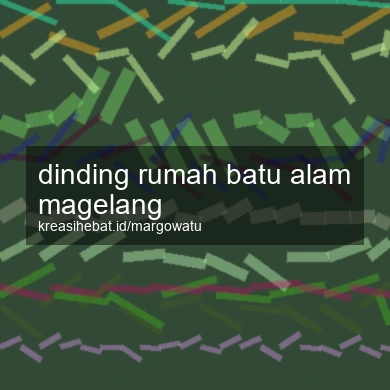 Dinding Rumah Batu Alam Magelang