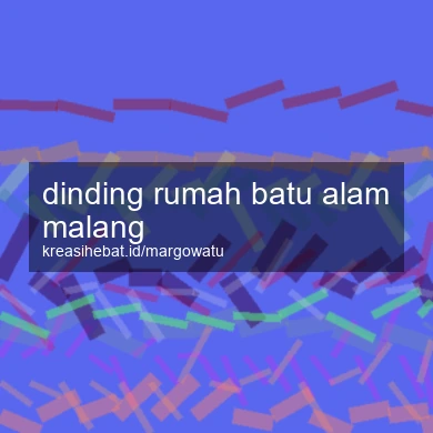Dinding Rumah Batu Alam Malang