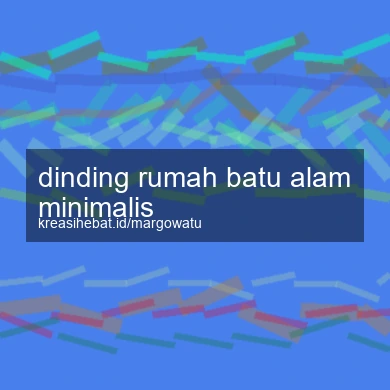 Dinding Rumah Batu Alam Minimalis