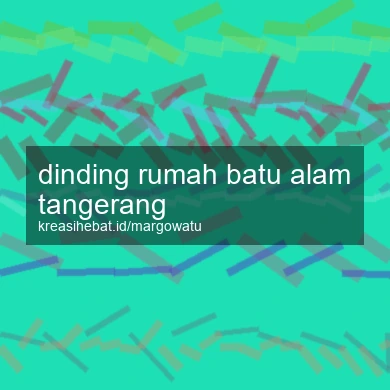 Dinding Rumah Batu Alam Tangerang