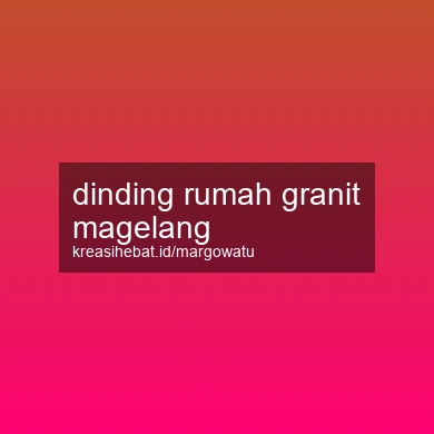 Dinding Rumah Granit Magelang