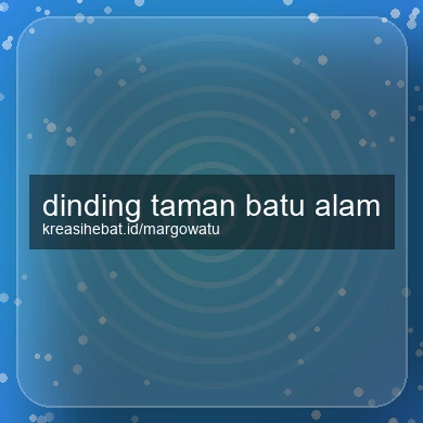 Dinding Taman Batu Alam