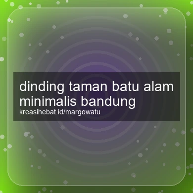 Dinding Taman Batu Alam Minimalis Bandung