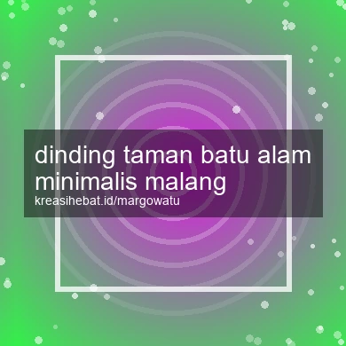 Dinding Taman Batu Alam Minimalis Malang