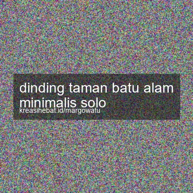 Dinding Taman Batu Alam Minimalis Solo