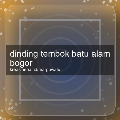 Dinding Tembok Batu Alam Bogor