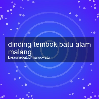 Dinding Tembok Batu Alam Malang