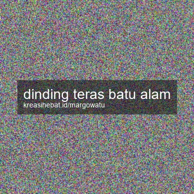 Dinding Teras Batu Alam