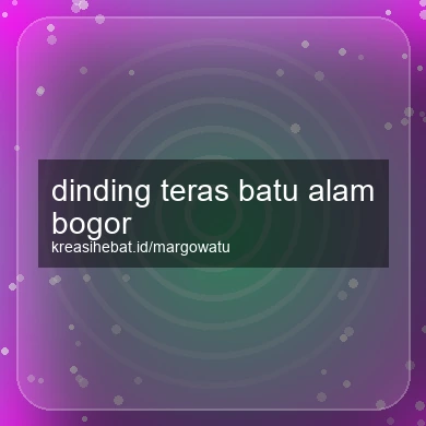 Dinding Teras Batu Alam Bogor