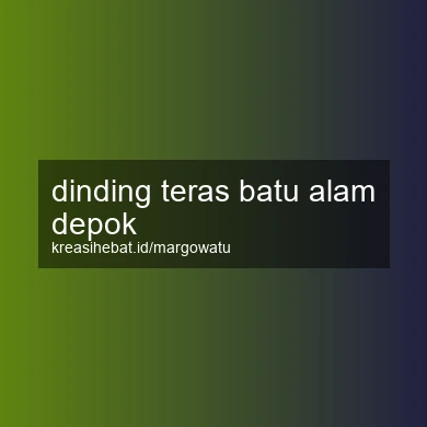 Dinding Teras Batu Alam Depok