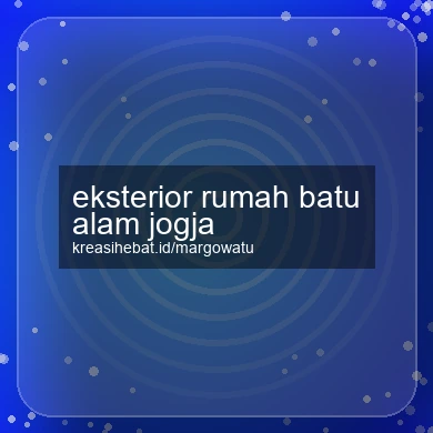 Eksterior Rumah Batu Alam Jogja