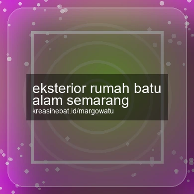 Eksterior Rumah Batu Alam Semarang