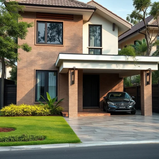 Granit Dinding Depan Rumah Tangerang