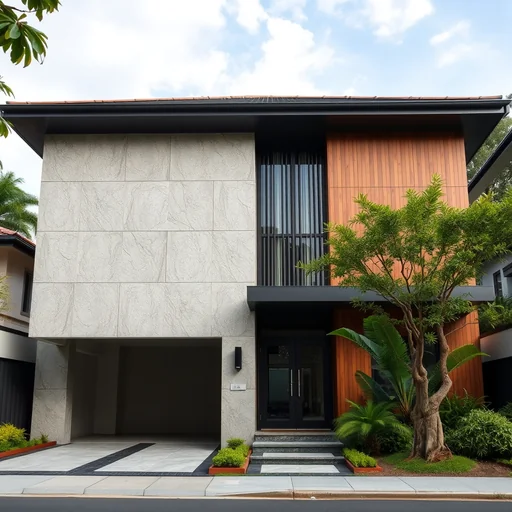 Granit Dinding Luar Rumah Minimalis Tangerang