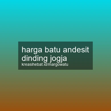 Harga Batu Andesit Dinding Jogja