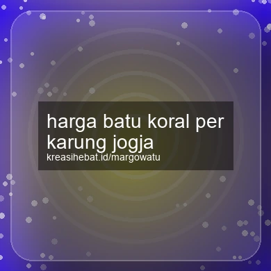 Harga Batu Koral Per Karung Jogja