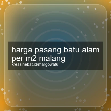 Harga Pasang Batu Alam Per M2 Malang