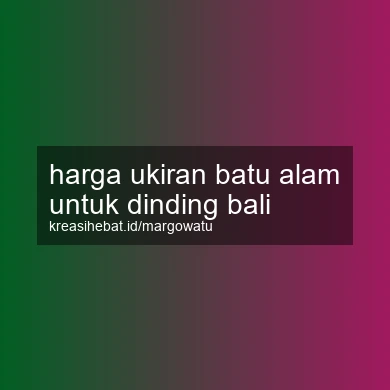 Harga Ukiran Batu Alam Untuk Dinding Bali