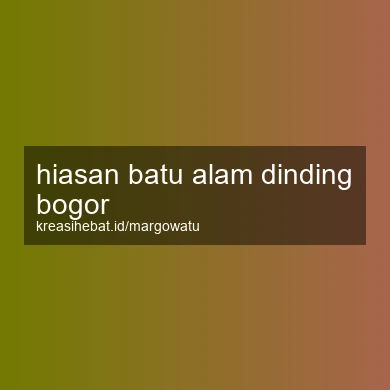 Hiasan Batu Alam Dinding Bogor