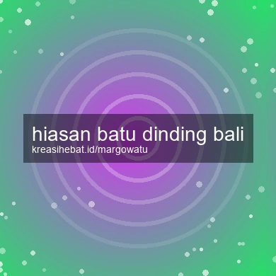Hiasan Batu Dinding Bali