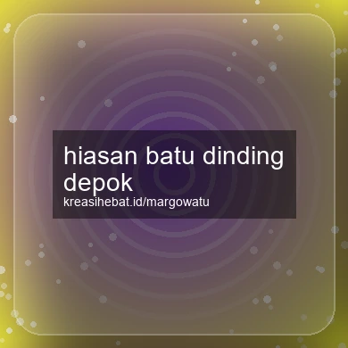 Hiasan Batu Dinding Depok