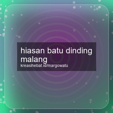 Hiasan Batu Dinding Malang