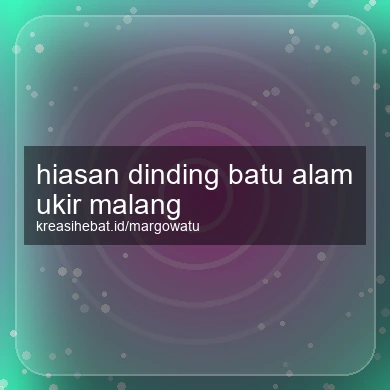 Hiasan Dinding Batu Alam Ukir Malang