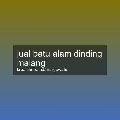 Jual Batu Alam Dinding Malang