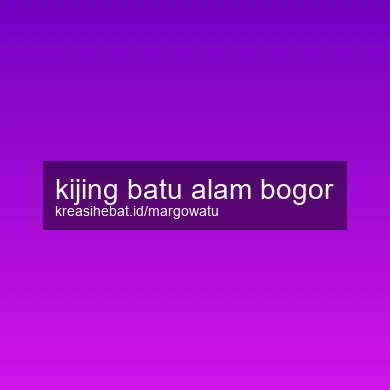 Kijing Batu Alam Bogor