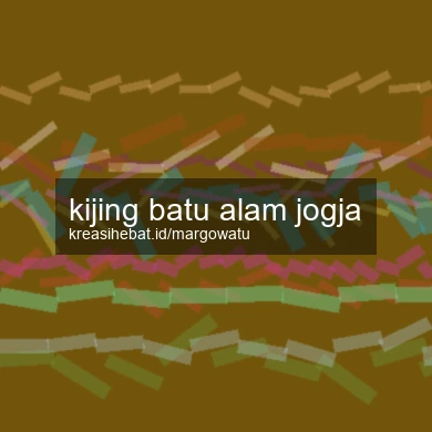 Kijing Batu Alam Jogja