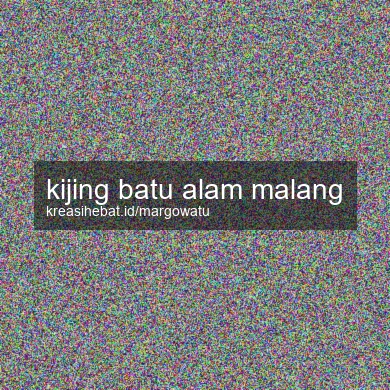 Kijing Batu Alam Malang