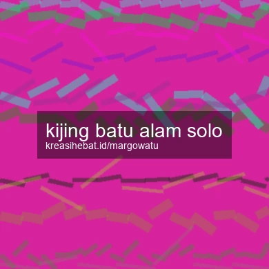 Kijing Batu Alam Solo