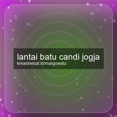 Lantai Batu Candi Jogja
